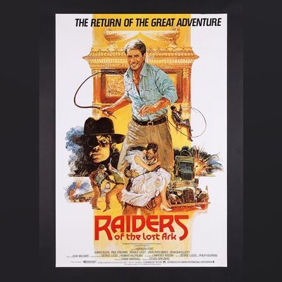 Lot #212 - INDIANA JONES: RAIDERS OF THE LOST ARK (1981) - British One-Sheet, 1982