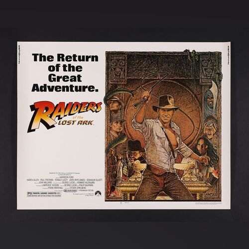 Lot #213 - INDIANA JONES: RAIDERS OF THE LOST ARK (1981) - US Half-Sheet, 1982