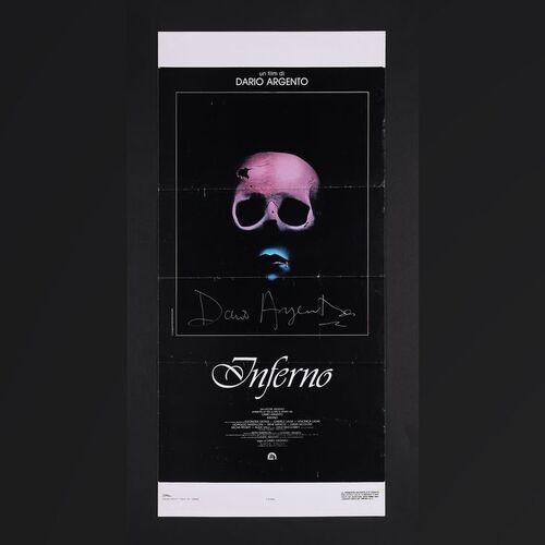 Lot #219 - INFERNO (1980) - Dario Argento Autographed Italian Locandina, 1980