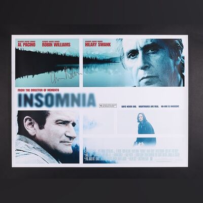 Lot #220 - INSOMNIA (2002) - Christopher Nolan Autographed UK Quad, 2002