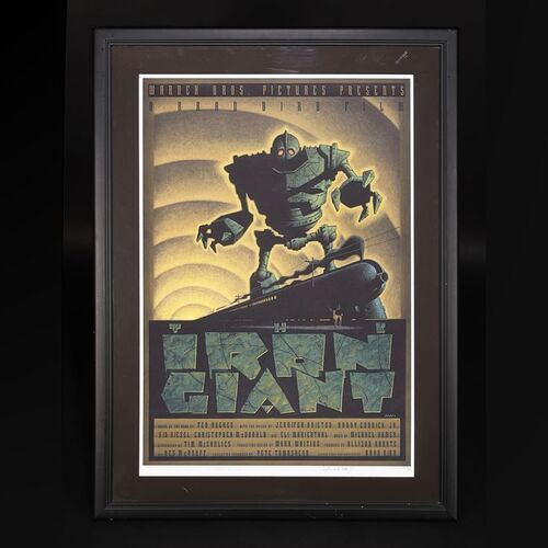 Lot #225 - THE IRON GIANT (1999) - Framed Limited Edition Artist's Proof Print Signed by Brad Bird and Mark Whiting, 1999