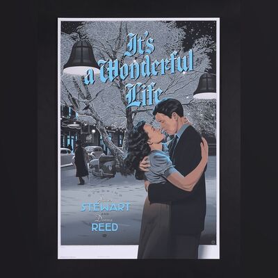 Lot #228 - IT'S A WONDERFUL LIFE (1946) - Dark Hall Mansion Archive: Hand-Numbered Limited Edition Variant Print by Laurent Durieux, 2014