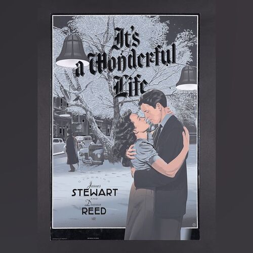 Lot #229 - IT'S A WONDERFUL LIFE (1946) - Dark Hall Mansion Archive: Hand-Numbered Private Proof Foil Print by Laurent Durieux, 2014