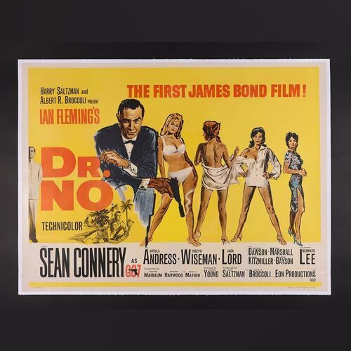 Lot #231 - JAMES BOND: DR. NO (1962) - UK Quad - Linen Backed, 1962