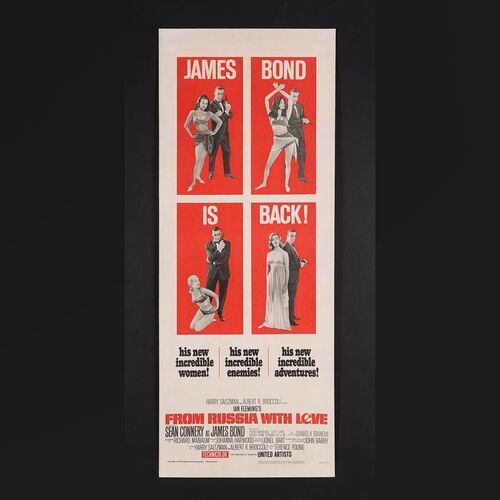 Lot #235 - JAMES BOND: FROM RUSSIA WITH LOVE (1963) - US Insert, 1964 (First Release)