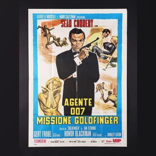 Lot #237 - JAMES BOND: GOLDFINGER (1964) - Italian Two-Fogli, 1980s