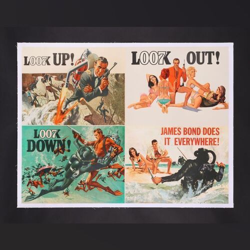 Lot #239 - JAMES BOND: THUNDERBALL (1965) - UK Quad - Advance - Linen Backed, 1965