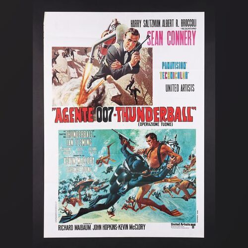 Lot #242 - JAMES BOND: THUNDERBALL (1965) - Italian Two-Fogli, 1970s