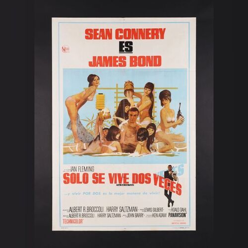 Lot #244 - JAMES BOND: THUNDERBALL (1965) AND YOU ONLY LIVE TWICE (1967) - Two Argentinian One-Sheets, 1965 and 1967