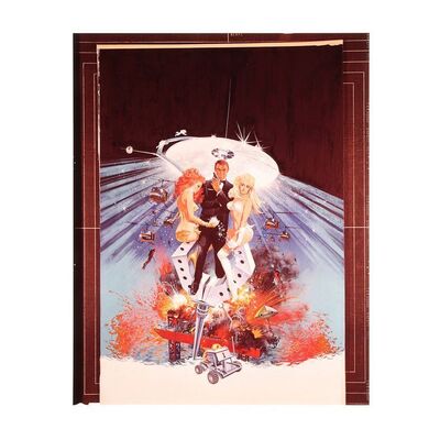 Lot #253 - JAMES BOND: DIAMONDS ARE FOREVER (1971) - Poster Artwork Transparency, 1971