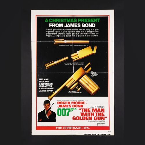 Lot #257 - JAMES BOND: THE MAN WITH THE GOLDEN GUN (1974) - Two US One-Sheets, 1974