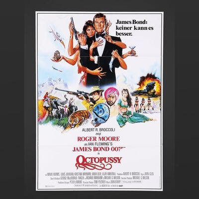 Lot #272 - JAMES BOND: OCTOPUSSY (1983) - Two German A1s, Two Swedish One-Sheets and One Danish Poster, 1983