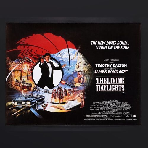 Lot #283 - JAMES BOND: THE LIVING DAYLIGHTS (1987) - UK Quad - Style A, 1987