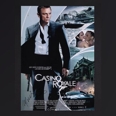 Lot #292 - JAMES BOND: CASINO ROYALE (2006) - Barbara Broccoli and Michael G. Wilson Autographed Mini Poster