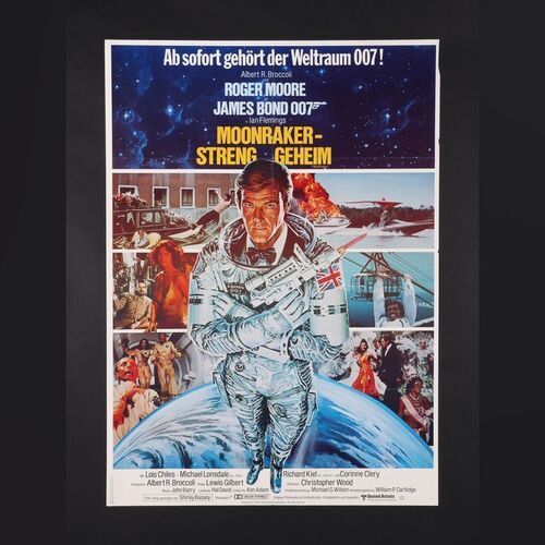 Lot #301 - JAMES BOND: VARIOUS PRODUCTIONS (1973 - 1985) - Eight Roger Moore Era German A1 Posters, 1973 - 1985