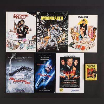 Lot #307 - JAMES BOND: VARIOUS PRODUCTIONS (1973 - 2002) - Tarot Cards Deck, Three Press Books and Charity Screening Items, 1973 - 2002
