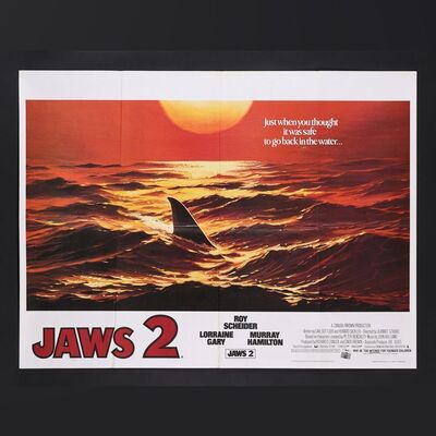 Lot #311 - JAWS 2 (1978) - Two UK Quads - Advance and Regular, 1978