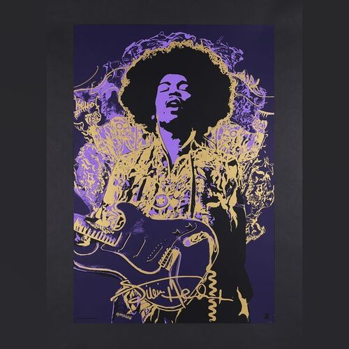 Lot #315 - JIMI HENDRIX - Dark Hall Mansion Archive: Hand-Numbered Limited Edition Purple Edition Print by Naja Conrad-Hansen, 2015