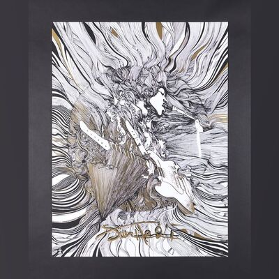 Lot #317 - JIMI HENDRIX - Dark Hall Mansion Archive: Two Hand-Numbered Limited Edition Regular and Gold Variant Prints by Naja Conrad-Hansen, 2015