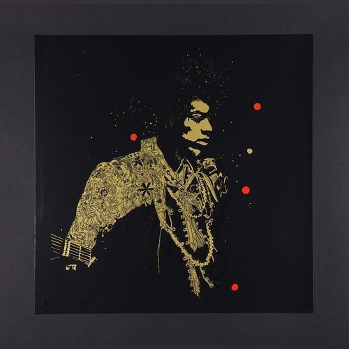 Lot #318 - JIMI HENDRIX - Dark Hall Mansion Archive: Hand-Numbered Limited Edition Constellation Print by Naja Conrad-Hansen, 2015