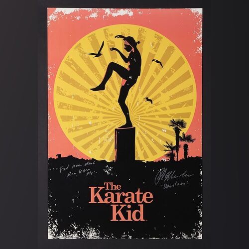 Lot #330 - THE KARATE KID (1984) - Ralph Macchio Autographed Commercial Poster