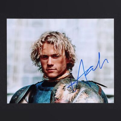 Lot #340 - A KNIGHT'S TALE (2001) - Heath Ledger Autographed Still