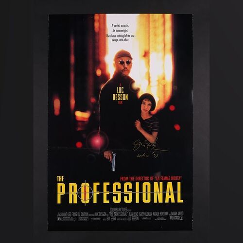 Lot #341 - LEON: THE PROFESSIONAL (1994) - Gary Oldman Autographed One-Sheet, 1994