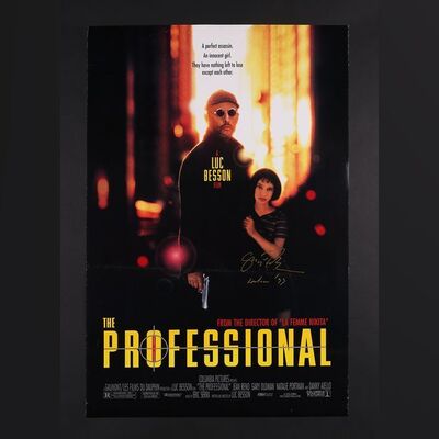 Lot #341 - LEON: THE PROFESSIONAL (1994) - Gary Oldman Autographed One-Sheet, 1994