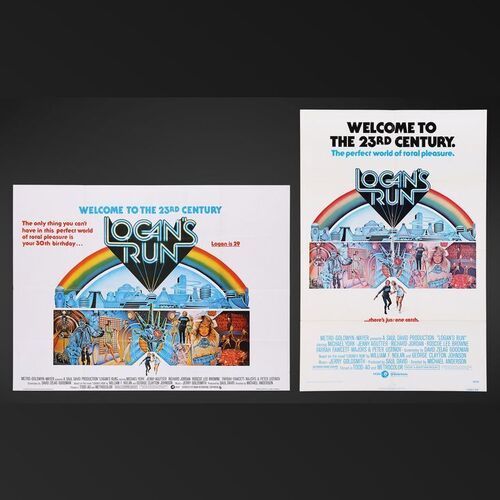 Lot #349 - LOGAN'S RUN (1976) - US One-Sheet and UK Quad, 1976