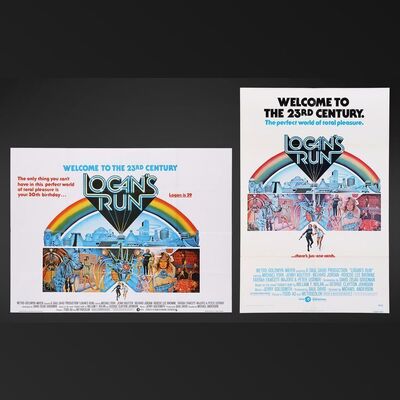 Lot #349 - LOGAN'S RUN (1976) - US One-Sheet and UK Quad, 1976