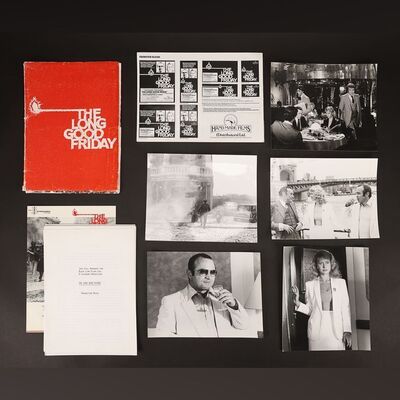 Lot #350 - THE LONG GOOD FRIDAY (1980) - Set of Four UK Double-Crowns, Two UK Quads and Press Kit, 1980