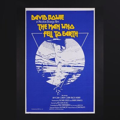 Lot #362 - THE MAN WHO FELL TO EARTH (1976) - British One-Sheet and UK Press Book, 1970s Re-Release