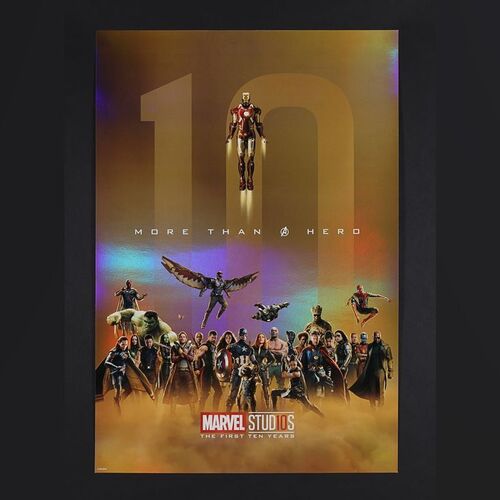 Lot #363 - MARVEL UNIVERSE - 10th Anniversary Special Commemorative Foil Poster, 2018
