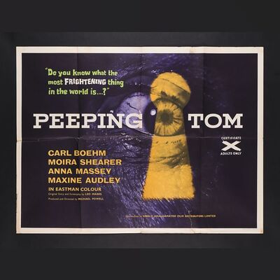 Lot #382 - PEEPING TOM (1960) - UK Quad and One-Sheet, 1960 and 1970s