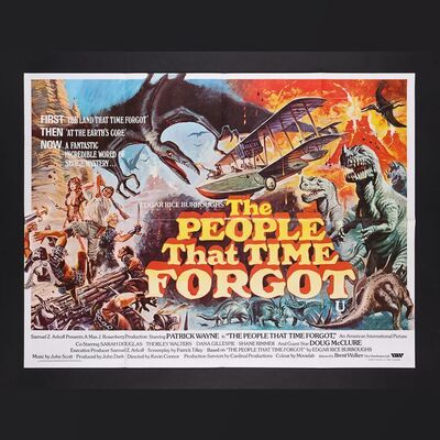 Lot #384 - THE PEOPLE THAT TIME FORGOT (1977) - UK Quad and US One-Sheet, 1977