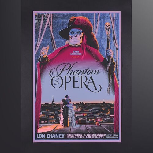 Lot #386 - THE PHANTOM OF THE OPERA (1925) - Dark Hall Mansion Archive: Hand-Numbered Limited Edition Variant Print by Laurent Durieux, 2013