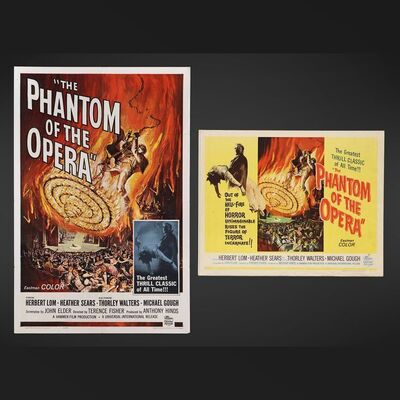 Lot #388 - THE PHANTOM OF THE OPERA (1962) - US One-Sheet and Half Sheet, 1962