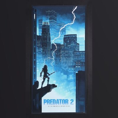 Lot #396 - PREDATOR 2 (1990) - Hand-Numbered Variant Edition Print by Matt Ferguson, 2018