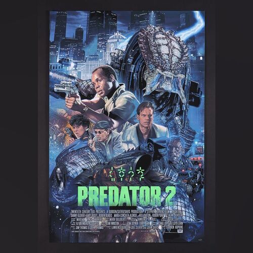 Lot #397 - PREDATOR 2 (1990) - Hand-Numbered Limited Edition Print by Ruiz Burgos, 2021