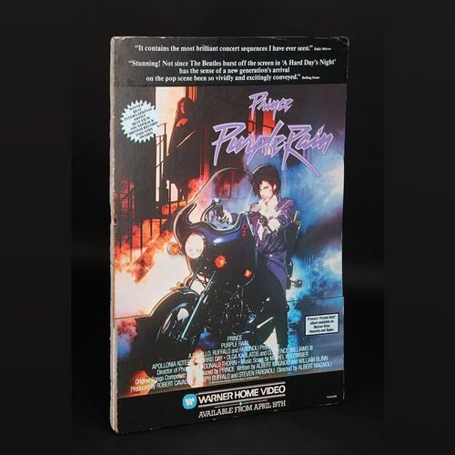 Lot #402 - PURPLE RAIN (1984) - 3D Video Store Display Standee, 1984