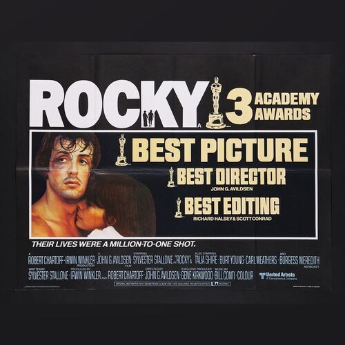 Lot #411 - ROCKY (1976) - UK Oscars&reg; Quad, 1976