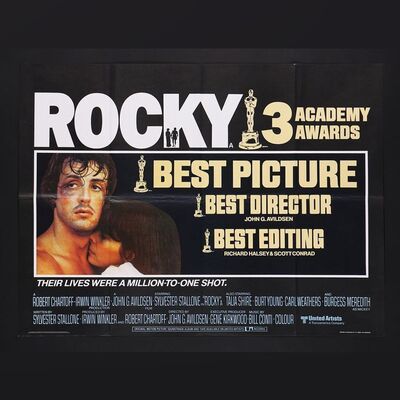 Lot #411 - ROCKY (1976) - UK Oscars&reg; Quad, 1976