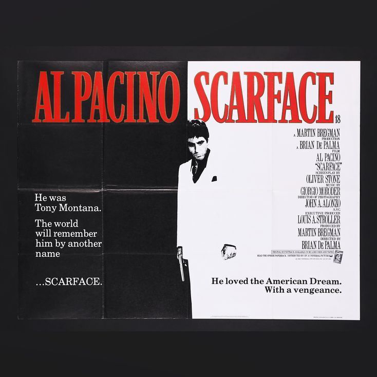 Lot #416 - SCARFACE (1983) - UK Quad, 1983