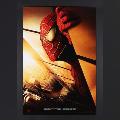 Lot #431 - SPIDER-MAN (2002) - Tobey Maguire and Kirsten Dunst Autographed Premiere Tickets and US One-Sheet 'Twin Towers' Style, 2002