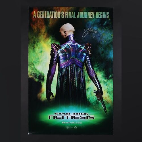 Lot #441 - STAR TREK: NEMESIS (2002) - Tom Hardy Autographed International Teaser One-Sheet, 2002