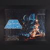 Lot #442 - STAR WARS: A NEW HOPE (1977) - UK Quad - Hildebrandt Style, 1977