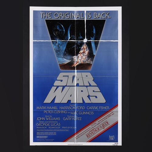 Lot #446 - STAR WARS: A NEW HOPE (1977) - US One-Sheet, 1982