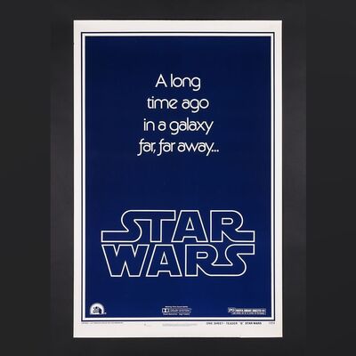 Lot #462 - STAR WARS: A NEW HOPE (1977) - US One-Sheet Style B Teaser, 1977