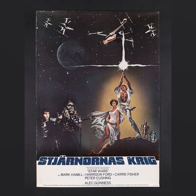 Lot #463 - STAR WARS: A NEW HOPE (1977) - Swedish One-Sheet, 1977