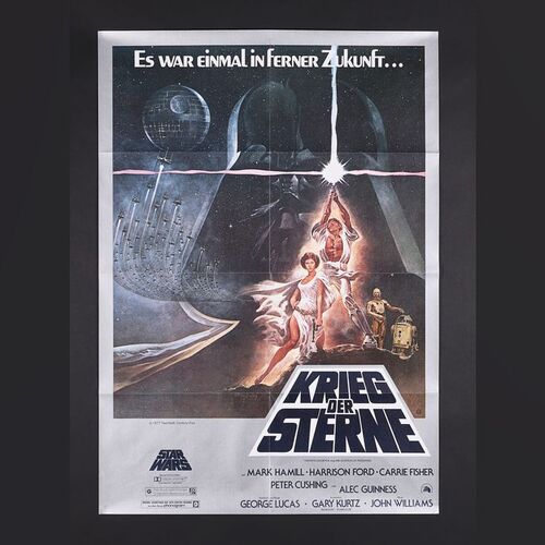 Lot #465 - STAR WARS: A NEW HOPE (1977) - Two German A1 Posters, 1977